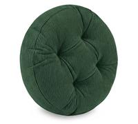 Galette de chaise Coussin assise rond 40 cm - Dessus pour chaises interieur Coussins siege doux velours cotele Vert