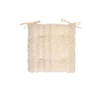 Galette de Chaise Créateur d'intérieur Bouclette Coton 38x38cm Beige Lin