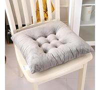 Galette de Chaise DéHoussable 40 X 40, Coussins de Chaise D'Inta Rieur, Coussin Chaise Cuisine avec Liens, Double-Sides Non-Boulochage Coussins Salon de Jardin Exterieur