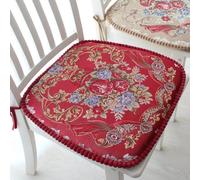 Galette de Chaise Déhoussable fleurs impériales 42x43cm