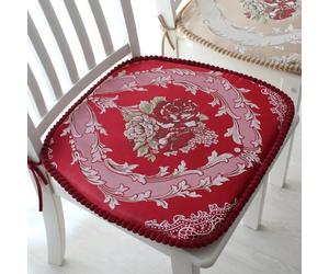 Galette de Chaise Déhoussable romantique 42x43cm
