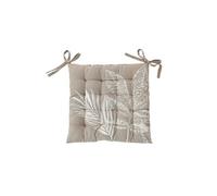 - Galette de chaise en coton recyclée NATURA - 38 x 38 cm - Naturel - Natura