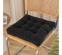 Galette de Chaise Épaisse Noire 40x40x9cm