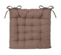 JardiDéco Coussin pour chaise de jardin Loria 38 x 38 cm Taupe multicolore