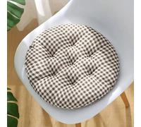 Galette de Chaise Imprimé à Carreaux 35x7cm