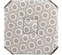 Douceur d'Intérieur – Galette de chaise Salto – Polyester imprimé – 36x36x3,5 cm – x2 Gris Unique