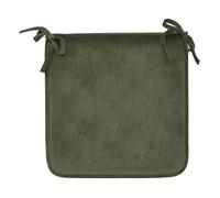 Galette de chaise Lilou vert Kaki 38x38cm - Atmosphera Créateur d'intérieur
