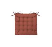Galette de Chaise ""Loria"" 38x38cm Terracotta