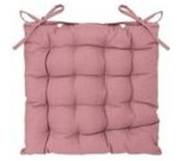 Galette de chaise matelassée - 38 x 38 cm - Rose Rose G