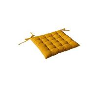 - Galette de chaise PANAMA - 38 x 38 cm - Moutarde - Panama