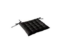- Galette de chaise PANAMA - 38 x 38 cm - Noir - Panama
