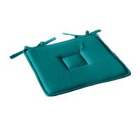 Galette de chaise plate Panama - 40 cm x 40 cm - Vert émeraude