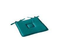 Enjoy Home, Galette de Chaise Plate, Vert Emeraude, carré 40x40cm, 100% Coton, Attache par Nouettes, Idéal pour Une Assise Confortable, Collection Panama