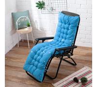 Galette de Chaise Rectangulaire Bleu ciel 48x155cm 6cm