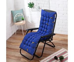 Galette de Chaise Rectangulaire Bleu roi 48x155cm 6cm