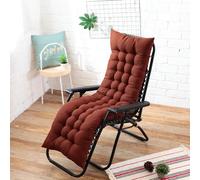Galette de Chaise Rectangulaire Chocolat 53x180cm 6cm