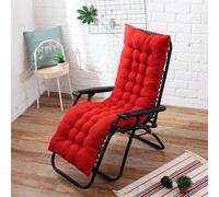 Galette de Chaise Rectangulaire Rouge 53x180cm 6cm
