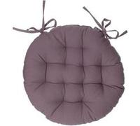 Galette de chaise ronde - D 38 cm - Marron taupe Marron G