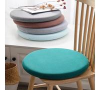 Galette de Chaise Ronde Déhoussable 40cm Verte
