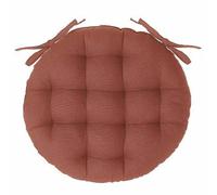 Galette de Chaise Ronde Leana - Terracotta - Ø38 cm