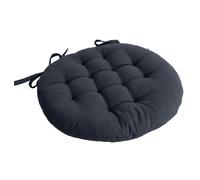 Galette de chaise ronde PANAMA - Diam. 38 cm - Gris foncé