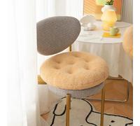Galette de Chaise Ronde sans Attache Blanche