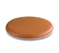 Galette De Chaise Scandinave Ronde, Galette De Chaise Impermeable Ecru Dehoussable 40x40, Epais Mousse à MéMoire De Forme Coussins De Chaise D'IntéRieur Rond 30cm En Cuir pour Jardin Bar Marron Clair