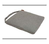 Galette de chaise solfia ardoise - 40 x 40 cm - hespéride
