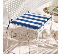 Galette de chaise SUMMER STRIPES - TODAY - Bleu 38x38 cm