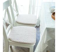 Galette de Chaise Trapèze Blanche 40x42x3cm