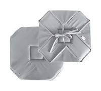 Galette de Chaise Uni Basic 40x40cm Gris Clair