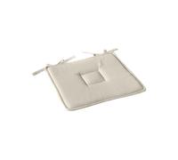 - Galette de chaise uni effet Bachette - 40 x 40 cm - Ecru