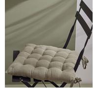 Galette de chaise uni INDIAN FLOWERS - TODAY - Vert 40x40 cm