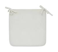 Galette de Chaise Uni Lilou 38x38cm Ivoire