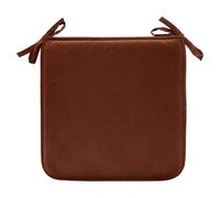 Galette de Chaise Uni Lilou 38x38cm Marron Tonka