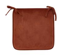 Galette de Chaise Uni Lilou 38x38cm Terracotta