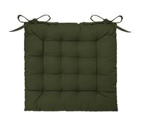 Galette de chaise vert kaki 38x38cm - Atmosphera Créateur d'intérieur