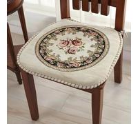 Galette de Chaise Vintage Baroque beige 42x44x4cm