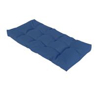 Galette de siège imperméable et antidérapante pour jardin et intérieur Bleu océan 8 cm d'épaisseur 180 x 5 cm
