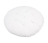 Galette de siège ronde en polyester pour chaise suspendue (H) 50 cm | Tissu polyester doux, rembourrage en coton PP, texture respirante, 50 cm de diamètre, pointe élargie au soleil