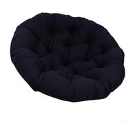 Galette ronde en polyester pour chaise suspendue 50 cm (G) | Tissu polyester doux, rembourrage en coton PP, texture respirante, 50 cm de diamètre, pointe élargie au soleil