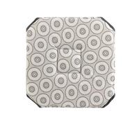 Douceur d'Intérieur – Galette de chaise Salto – Polyester imprimé – 36x36x3,5 cm – x2 Gris Unique