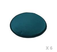 Galettes de chaise The home deco factory ELTON X6 Vert Diam 34 cm