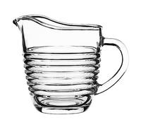 Galicja Karin Pichet à lait en verre résistant à la chaleur, petit, carafe en verre sans couvercle, carafe à eau, modèle 2, 200 ml