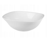 Galicja Lot de bols à dessert en verre Quadro - Saladier - Set de saladiers - Bol à salade en verre - Bol rond - Set de saladiers - Petit saladier - 16,5 cm