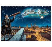 Galileo Galilei - Ein Leben für die Wahrheit (Wandkalender 2027 DIN A2 quer), CALVENDO Monatskalender: Das Leben von Galileo Galilei zwischen Experimenten, Sternen und wissenschaftlicher Revolution.