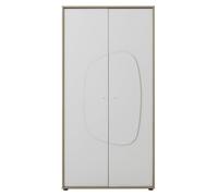 Armoire 2 portes - bois et blanc