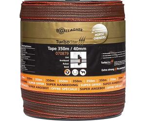 Gallagher Fence Tape TurboStar (40 MM / Terra) - 350 mètres