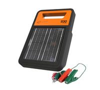 Gallagher S30 Electrificateur de Cloture Solaire - 32 km/60 acres - Panneau d'énergie solaire efficace pour clôture électrique - Batterie au lithium - 0,3 joule stocké - Contrôle adaptatif