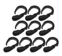 GALPADA 10 Pièces Crochet S pour Filet de Chargement Voiture, PP Noir | Installation Facile, Rangement Pratique, Usage Multi-fonction, Style Sobre, pour Paquet et Vêtements